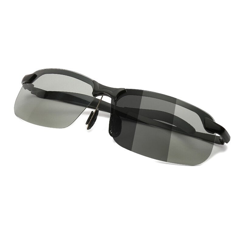Smart Photochromic Polarized Sunglasses UV Protection Anti Glares Sunglasses Adjustable Temple For Driving Fishing -B5