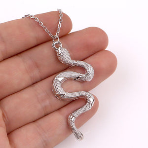Snake Necklace For Women New Animal Snake Dangle Pendant Necklace Minimalist Style Trendy Female Birthday Jewelry Bijoux Gift