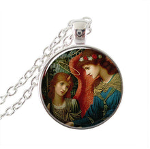 Carica l&#39;immagine nel visualizzatore di Gallery, Collana Snow Griffin Everquest gioielli cabochon in vetro ciondolo Griffin gioielli catena in argento girocollo donna uomo senza collo all&#39;ingrosso 