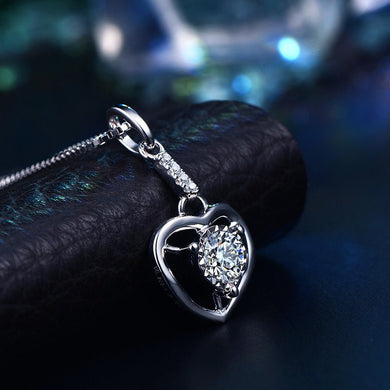 Solid 18K Gold 0.08ct+0.05ct Natural Diamond Pendant Necklace for Women - Free DHL Shipping