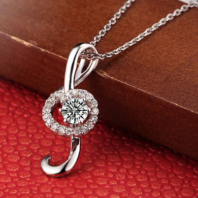 Solid 18K Gold 0.18ct Natural Diamond Pendant Necklace for Women - Free DHL Shipping