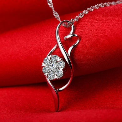 Solid 18K Gold Natural 0.12+0.18ct Diamond Pendant Necklace for Women - Free DHL Shipping