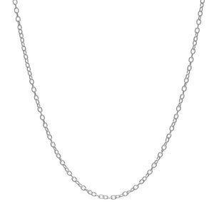 Solid 925 Sterling Silver 1.0 MM Handmade Boho Round Cable Chain Necklace 16+2 Extender T8930