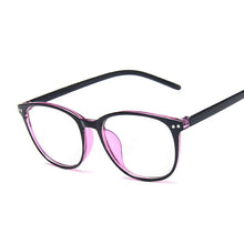 Carica l&#39;immagine nel visualizzatore di Gallery, Spectacle Frame Cat Eye Glasses Frame Clear Lens Women Brand Eyewear Optical Frames Myopia Nerd Black Eyeglasses Frame