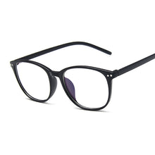 Carica l&#39;immagine nel visualizzatore di Gallery, Spectacle Frame Cat Eye Glasses Frame Clear Lens Women Brand Eyewear Optical Frames Myopia Nerd Black Eyeglasses Frame