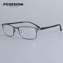 Carica l&#39;immagine nel visualizzatore di Gallery, Spectacle Frame Men Eyeglasses Nerd Computer Optical  Myopia Prescription Clear Lens Eye Glasses Frame For Male Eyewear 6602