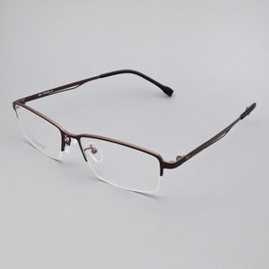 Spectacle Frame Pure Titanium Matte Black Glasses Frame Large For Men with Magnet Clips Mirror Sunglasses Night-Vision Mirror