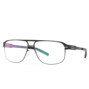 Spectacles Unique Glasses Frame Men Square Prescription Eyeglasses Myopia Optical Frames Spectacles Women No screws Eyewear