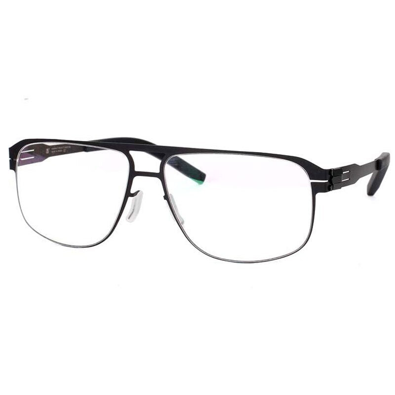 Spectacles Unique No screw Design Brand Frame for Male Optical Eyeglasses Spectacles Prescription Big Size Eyewear