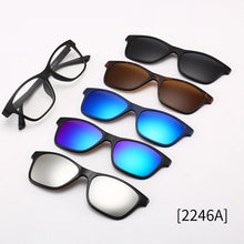 Load image into Gallery viewer, Sport Outdoor Clip on Glasses 5 in 1 Swappable Magnetic Polarized Sunglasses