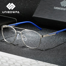Load image into Gallery viewer, Sport Round Optical Glasses Frame for Men Retro Myopia Eyeglasses Frame Male Korea Stainless Steel Prescription Spectacles Frame