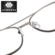 Load image into Gallery viewer, Sport Round Optical Glasses Frame for Men Retro Myopia Eyeglasses Frame Male Korea Stainless Steel Prescription Spectacles Frame