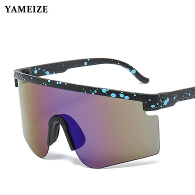 Sports Men Sunglasses Road Square Oversize Glasses Mountain Riding Protect Goggles Eyewear Male Sun Glasses Gafas De Sol Hombre