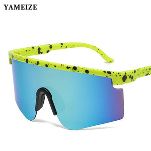 Sports Men Sunglasses Road Square Oversize Glasses Mountain Riding Protect Goggles Eyewear Male Sun Glasses Gafas De Sol Hombre