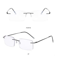 Load image into Gallery viewer, Sports Photochromic Multifocal Rimless Reading Glasses Men Women Progressive Anti-Blue Light Ultralight Presbyopic Eyeglasses