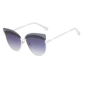 Spot Eyebrow Double-lens Ladies Sunglasses European and American Versatile Sunglasses