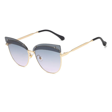 Spot Eyebrow Double-lens Ladies Sunglasses European and American Versatile Sunglasses
