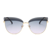 Carica l&#39;immagine nel visualizzatore di Gallery, Spot Eyebrow Double-lens Ladies Sunglasses European and American Versatile Sunglasses