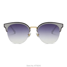 Carica l&#39;immagine nel visualizzatore di Gallery, Spot  Supply High-End Eyebrow Metal European and American Trend Sunglasses Ladies sunglasses