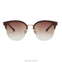 Carica l&#39;immagine nel visualizzatore di Gallery, Spot  Supply High-End Eyebrow Metal European and American Trend Sunglasses Ladies sunglasses