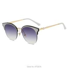 Carica l&#39;immagine nel visualizzatore di Gallery, Spot  Supply High-End Eyebrow Metal European and American Trend Sunglasses Ladies sunglasses