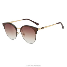 Carica l&#39;immagine nel visualizzatore di Gallery, Spot  Supply High-End Eyebrow Metal European and American Trend Sunglasses Ladies sunglasses