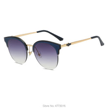 Carica l&#39;immagine nel visualizzatore di Gallery, Spot  Supply High-End Eyebrow Metal European and American Trend Sunglasses Ladies sunglasses