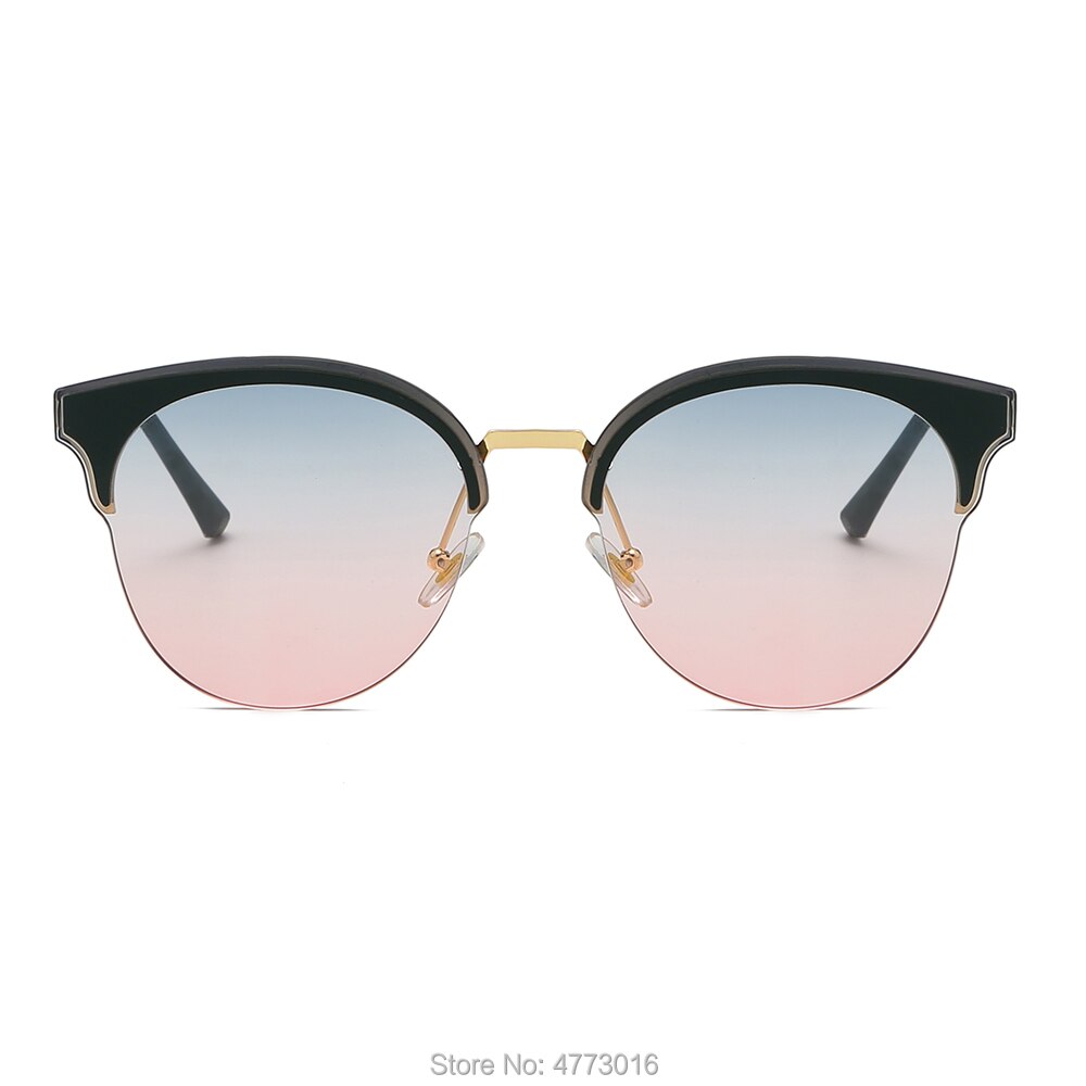 Spot  Supply High-End Eyebrow Metal European and American Trend Sunglasses Ladies sunglasses