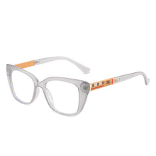 Carica l'immagine nel visualizzatore di Gallery, Occhiali quadrati ambrati che bloccano la luce blu Occhiali firmati estivi UV400 Occhiali da donna di tendenza unisex con luce blu