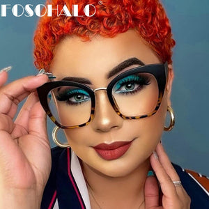 Square Anti Blue Light Blocking Glasses Optical Glasses Women Men Computer Glasses Reading Prescription Spectacle Frames Unisex