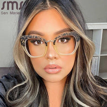 Load image into Gallery viewer, Square Anti Blue Light Blocking Glasses Optical Glasses Women Men Computer Glasses Reading Prescription Spectacle Frames Unisex
