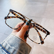 Load image into Gallery viewer, Square Anti Blue Light Eyeglasses Frames Women TR90 Wood Grain Vintage Glasses Frame Men Optical Clear Prescription Spectacle
