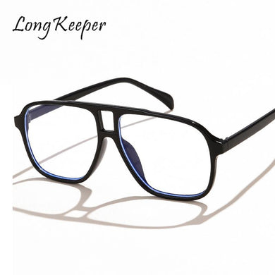 Square Anti Blue Light Glasses Pilot Eyewear Frame Men Women Optical Frames Gaming Computer Glasses Transparent Eyewear
