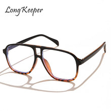 Load image into Gallery viewer, Square Anti Blue Light Glasses Pilot Eyewear Frame Men Women Optical Frames Gaming Computer Glasses Transparent Eyewear