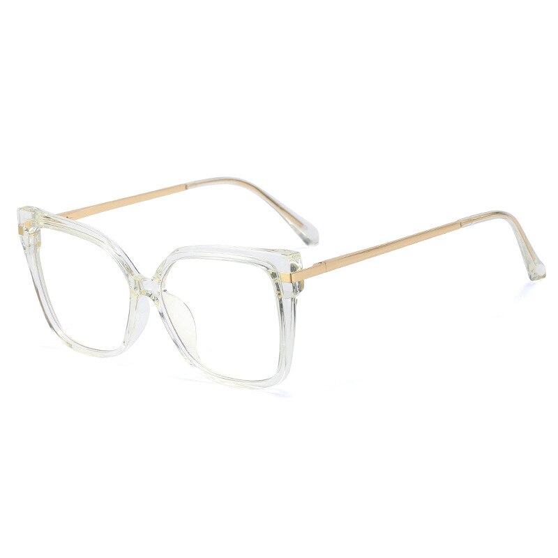 Occhiali quadrati anti luce blu da donna montatura grande TR90 occhiali da computer da uomo occhiali con blocco della luce blu