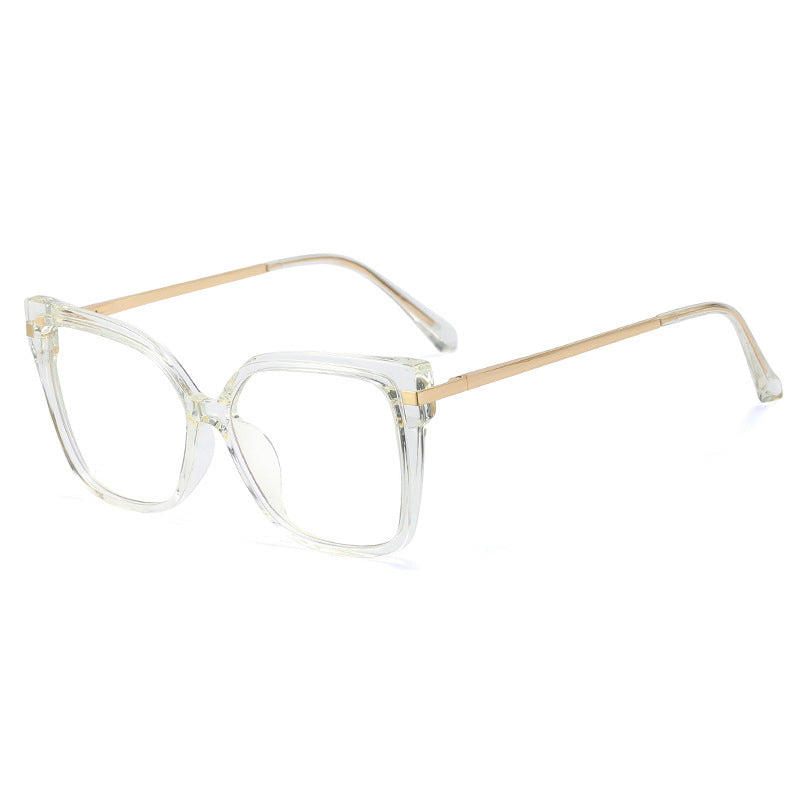 Square Anti Blue Light Glasses Women Big Frame TR90 Computer Eyeglasses Men Blue Light Blocking Eyewear