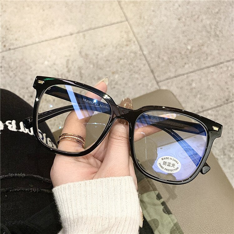 Square Anti Blue Light Glasses Women Computer Gaming Men Blocking Blue-ray Lunettes De Sol Clear Eye glasses Spectacles Frames