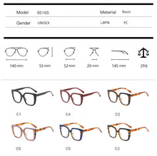 Carica l&#39;immagine nel visualizzatore di Gallery, Square Anti-Blue Light Optical Glasses Frames Women Designer Eyeglasses Clear Glasses Frames Eyewear Lentes Opticos Para Mujer