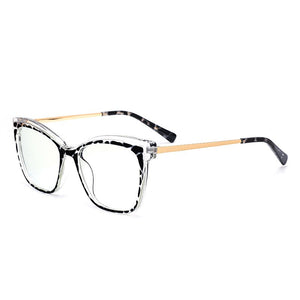 Square Anti-blue Women Glasses Frames Optical Clear Transparent Lens Myopia TR90 Frame Prescription Eyewear Computer Glasses