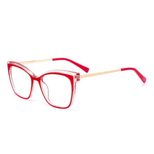Carica l&#39;immagine nel visualizzatore di Gallery, Square Anti-blue Women Glasses Frames Optical Clear Transparent Lens Myopia TR90 Frame Prescription Eyewear Computer Glasses