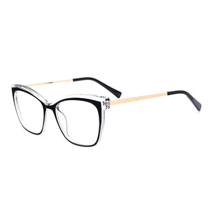 Square Anti-blue Women Glasses Frames Optical Clear Transparent Lens Myopia TR90 Frame Prescription Eyewear Computer Glasses
