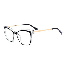 Carica l&#39;immagine nel visualizzatore di Gallery, Square Anti-blue Women Glasses Frames Optical Clear Transparent Lens Myopia TR90 Frame Prescription Eyewear Computer Glasses