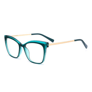 Square Anti-blue Women Glasses Frames Optical Clear Transparent Lens Myopia TR90 Frame Prescription Eyewear Computer Glasses