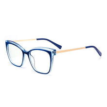 Carica l&#39;immagine nel visualizzatore di Gallery, Square Anti-blue Women Glasses Frames Optical Clear Transparent Lens Myopia TR90 Frame Prescription Eyewear Computer Glasses
