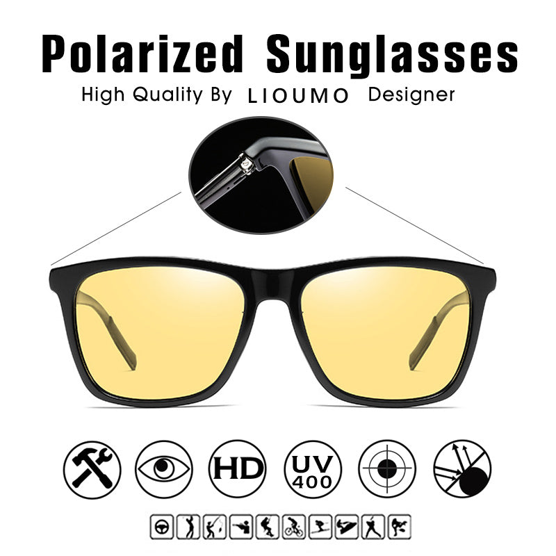 Square Brand Discoloration Sunglasses Polarized Women Photochromic Gla –  Cinily