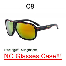 Load image into Gallery viewer, Square Brown Aviation Men Women Sunglasses Vintage Retro Beach Sports Oversize Colorful Outdoor Sun Glasses gafas de sol hombre