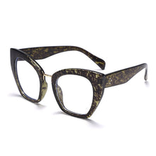 Load image into Gallery viewer, Square Cat Eye Optical Glasses Frames Anti Blue Light Blocking Glasses Women Oversized Computer Eyeglasses Unisex Eyewear