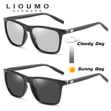 Load image into Gallery viewer, Square Chameleon Design Sunglasses Men Polarized Photochromic Glasses Women Day&amp;Night Safety Driving Eyewear Anti-Glare UV400