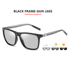 Load image into Gallery viewer, Square Chameleon Design Sunglasses Men Polarized Photochromic Glasses Women Day&amp;Night Safety Driving Eyewear Anti-Glare UV400