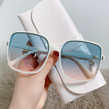 Load image into Gallery viewer, Square Clear Lens Mirror Eyeglasses Sexy Sunglasses Korean Style Big Frame Sun Glasses Vintage Designer Gradient Oculos De Sol